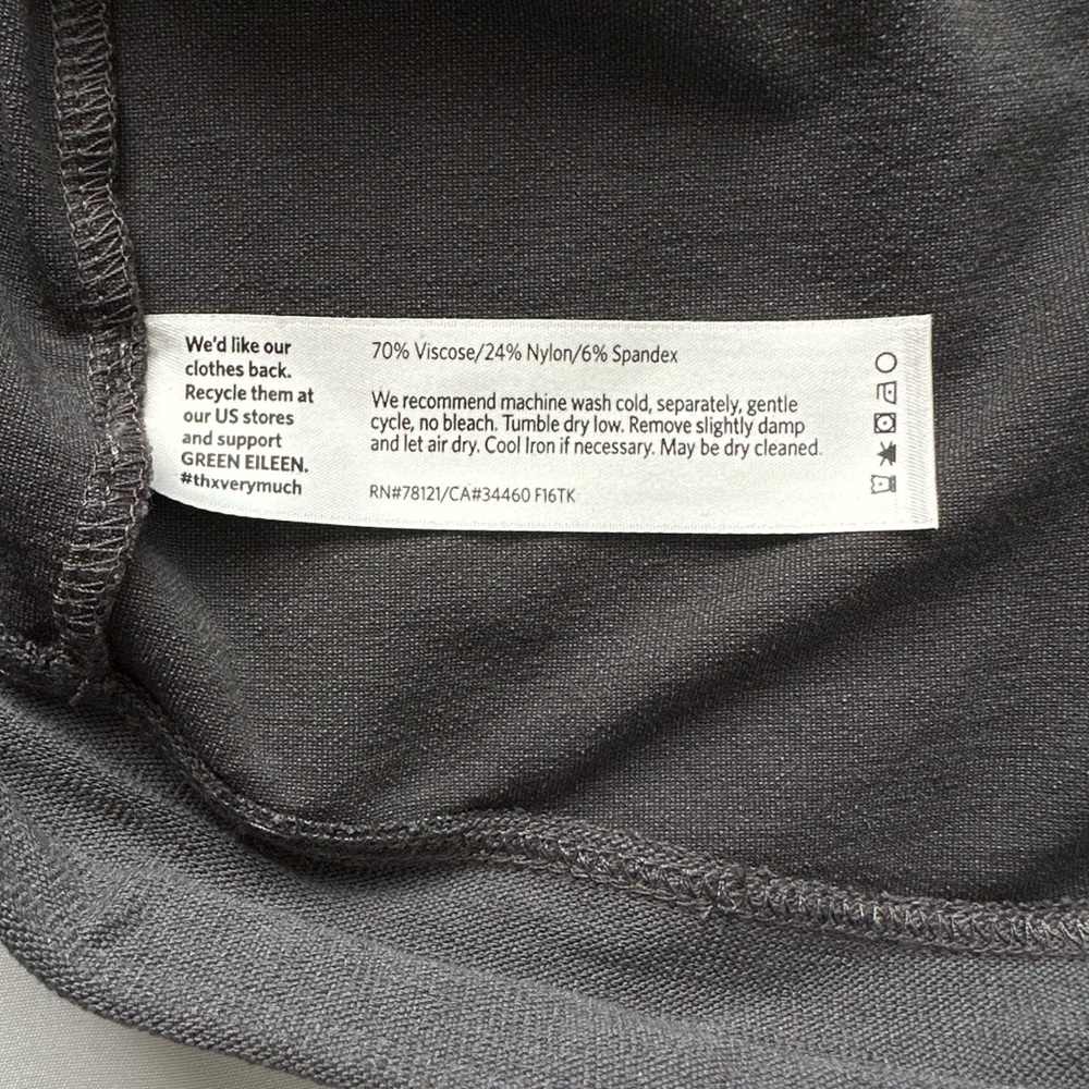 Eileen Fisher Grey Pull-On Straight Leg Pants - Picture 5 of 7
